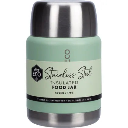 Ever Eco- Insulated Stainless Steel Food Jar Sage-500ml