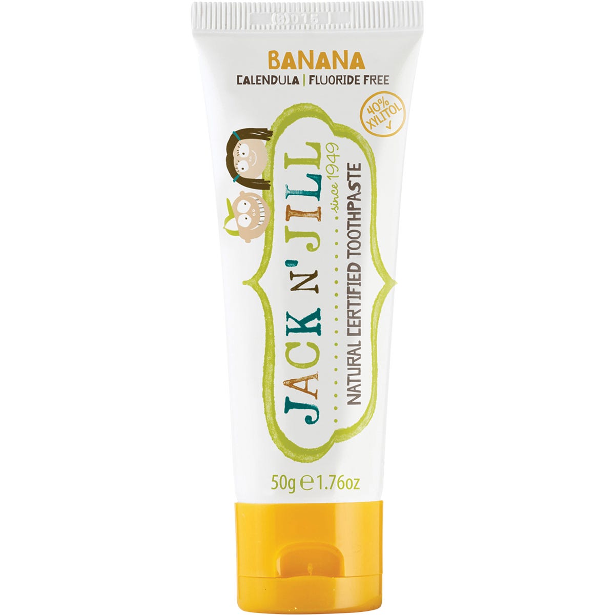 Jack N' Jill- Toothpaste Children Banana Fluoride Free-6x50g