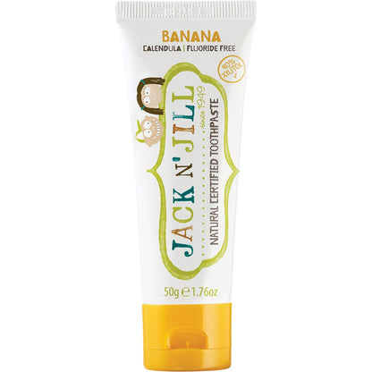 Jack N' Jill- Toothpaste Children Banana Fluoride Free-6x50g