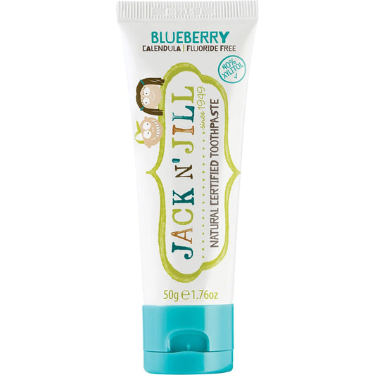 Jack N' Jill- Toothpaste Children Blueberry Fluoride Free-6x50g