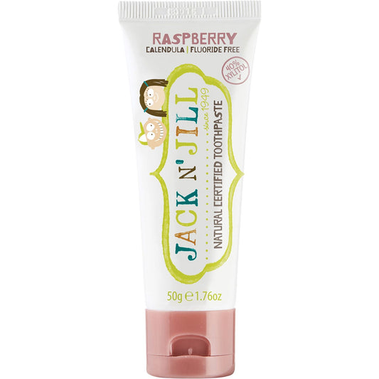 Jack N' Jill- Toothpaste Children Raspberry Fluoride Free-6x50g
