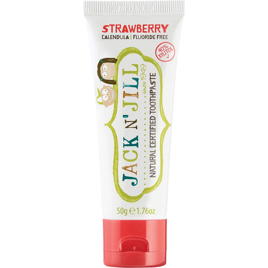 Jack N' Jill- Toothpaste Children Strawberry Fluoride Free-6x50g