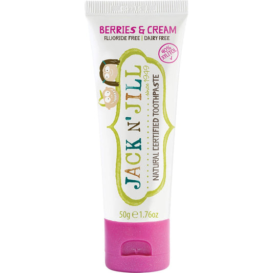 Jack N' Jill- Toothpaste Children Berries & Cream Fluoride Free-6x50g