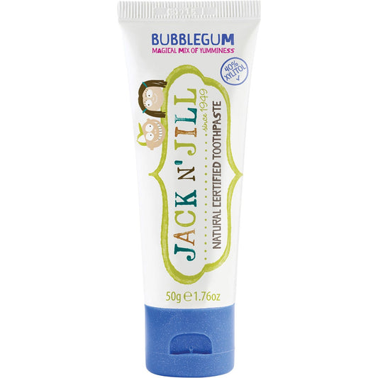 Jack N' Jill- Toothpaste Children Bubblegum Fluoride Free-6x50g