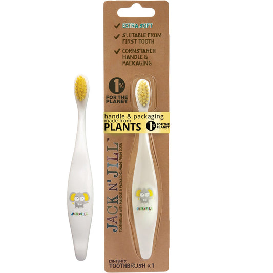 Jack N' Jill- Toothbrush Children Elephant Biodegradable-x8