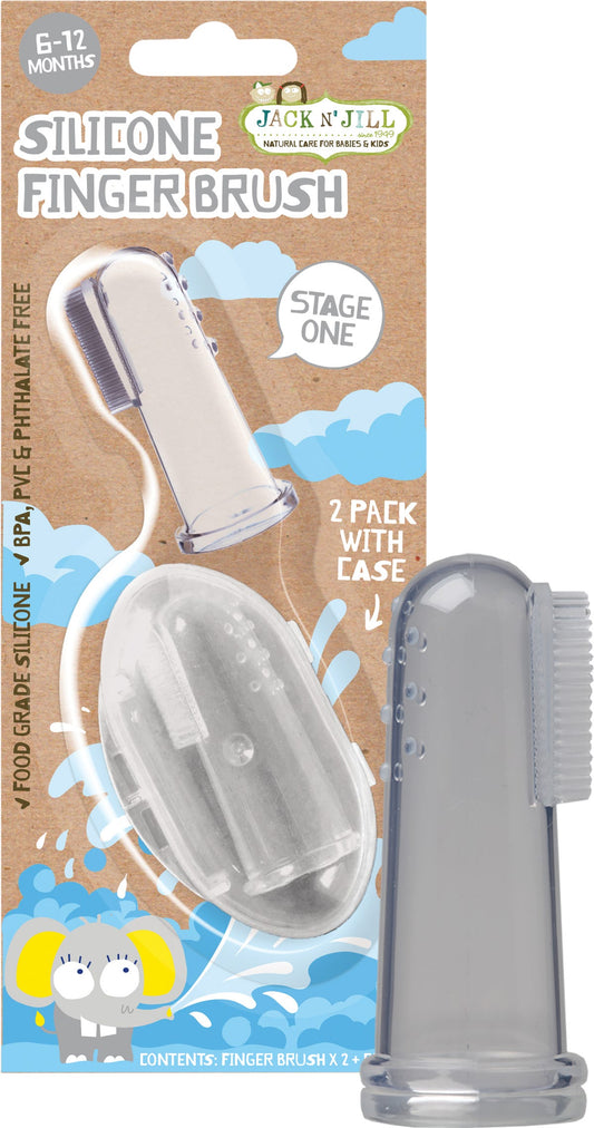 Jack N' Jill- Silicone Fingerbrush-8x2pk