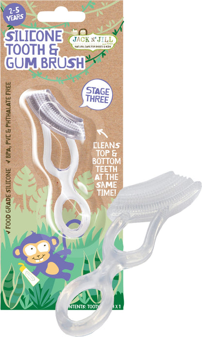 Jack N' Jill- Silicone Tooth & Gum Brush-x8