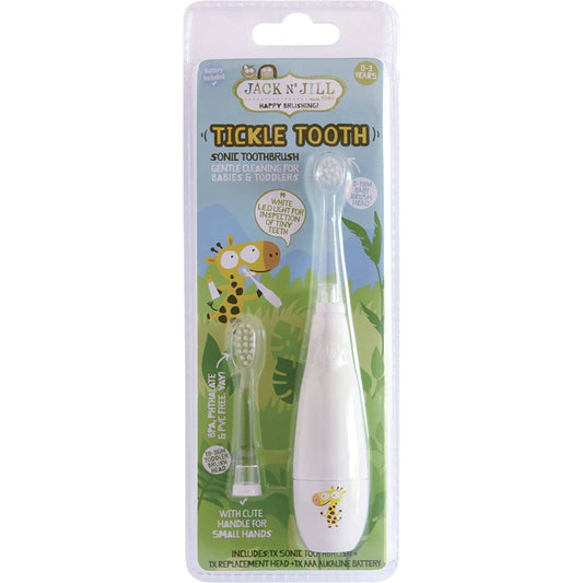 Jack N' Jill- Sonic Toothbrush Tickle Tooth 0-3 Years-x8