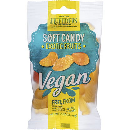 J.Luehders- Soft Vegan Candy Exotic Fruits-10x80g