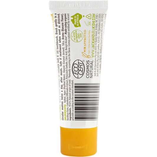 Jack N' Jill- Toothpaste Children Banana Fluoride Free-6x50g