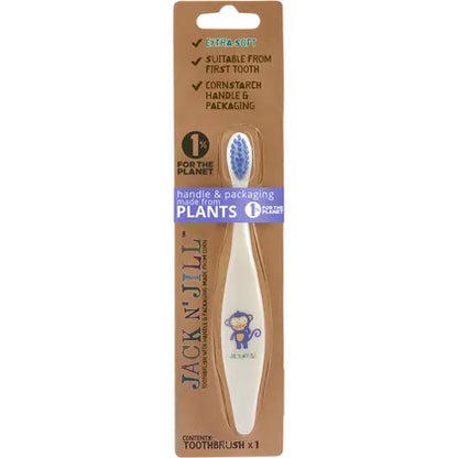 Jack N' Jill- Toothbrush Children Monkey Biodegradable-x8