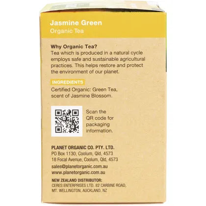Planet Organic- Jasmine Green Herbal Tea Bags-25pk