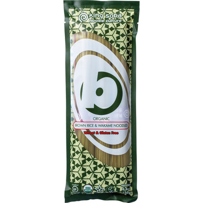King Soba- Organic Brown Rice & Wakame Noodles-250g