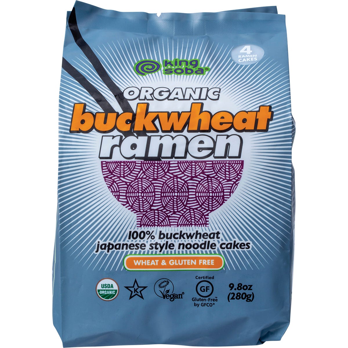 King Soba- Organic Buckwheat Ramen Noodles-280g