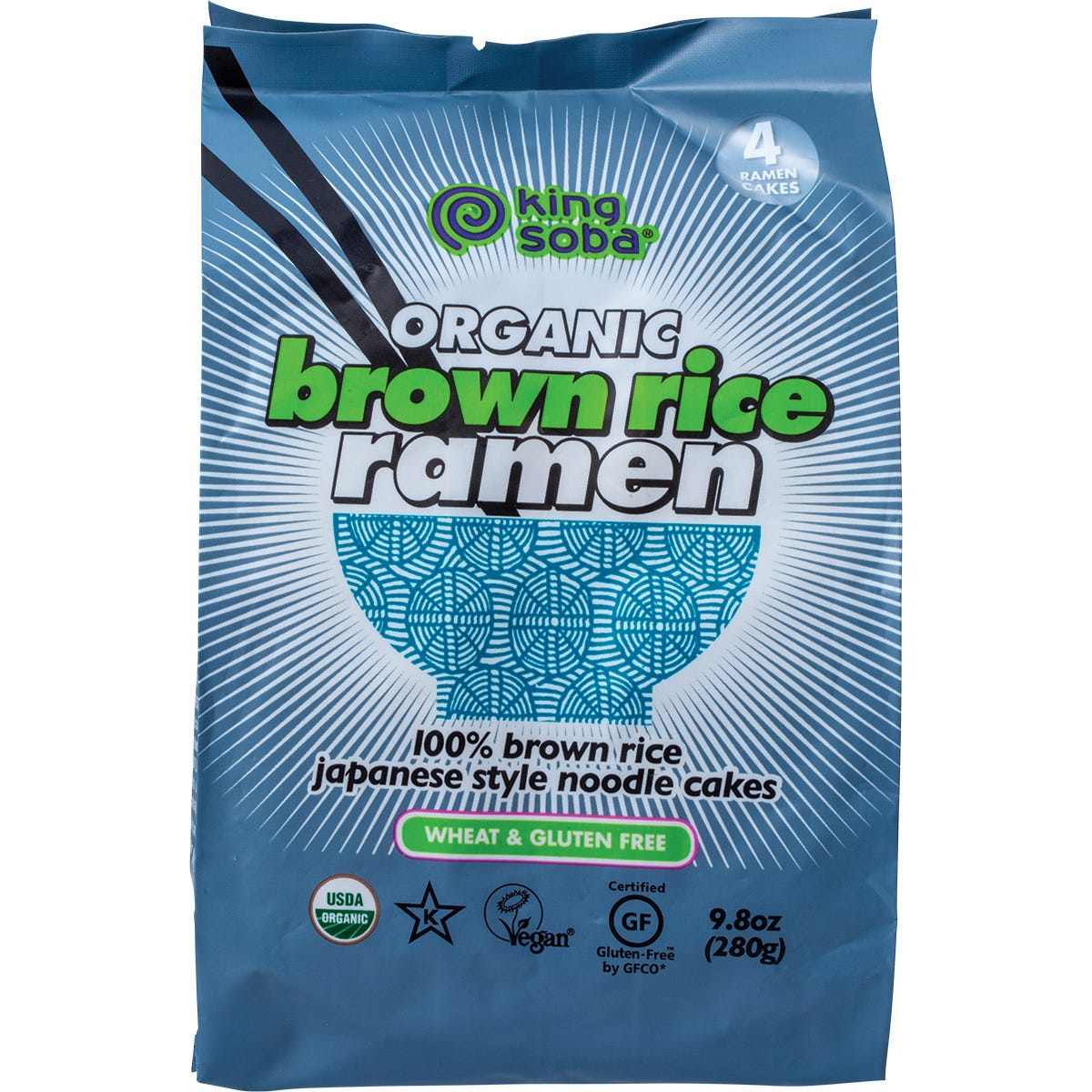 King Soba- Organic Brown Rice Ramen Noodles-280g