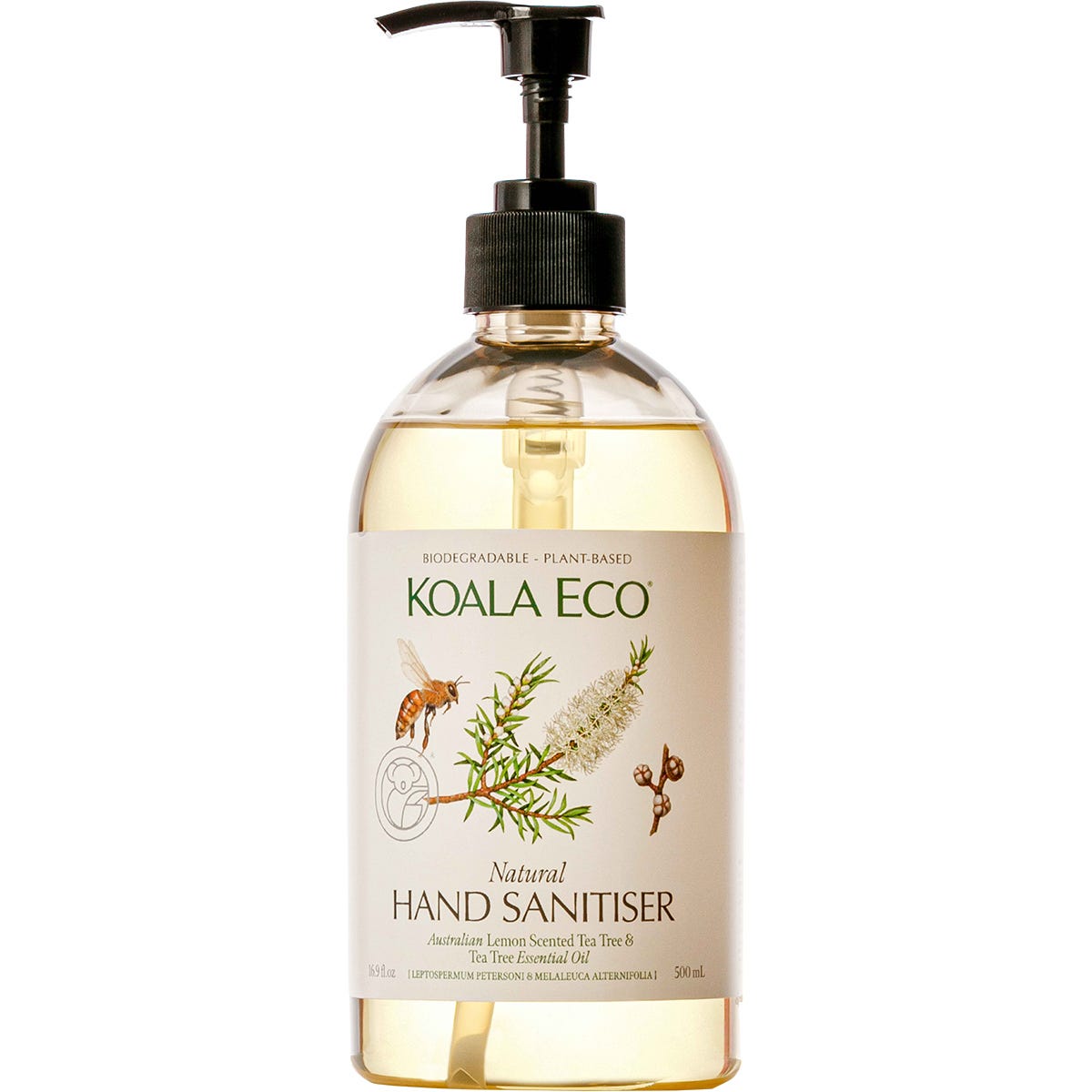Koala Eco- Hand Sanitiser Lemon Scented Tea Tree & Tea Tree-500ml