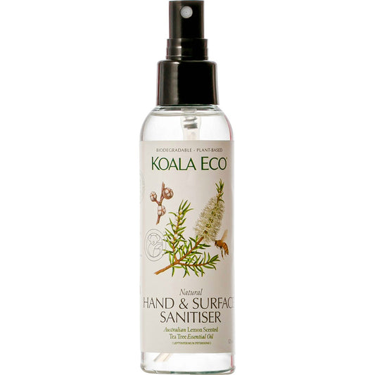Koala Eco- Natural Hand & Surface Sanitiser Lemon Scented TeaTree-125ml