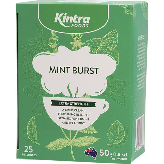 Kintra Foods- Herbal Tea Bags Mint Burst-25pk