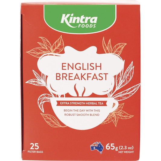 Kintra Foods- Herbal Tea Bags English Breakfast-25pk