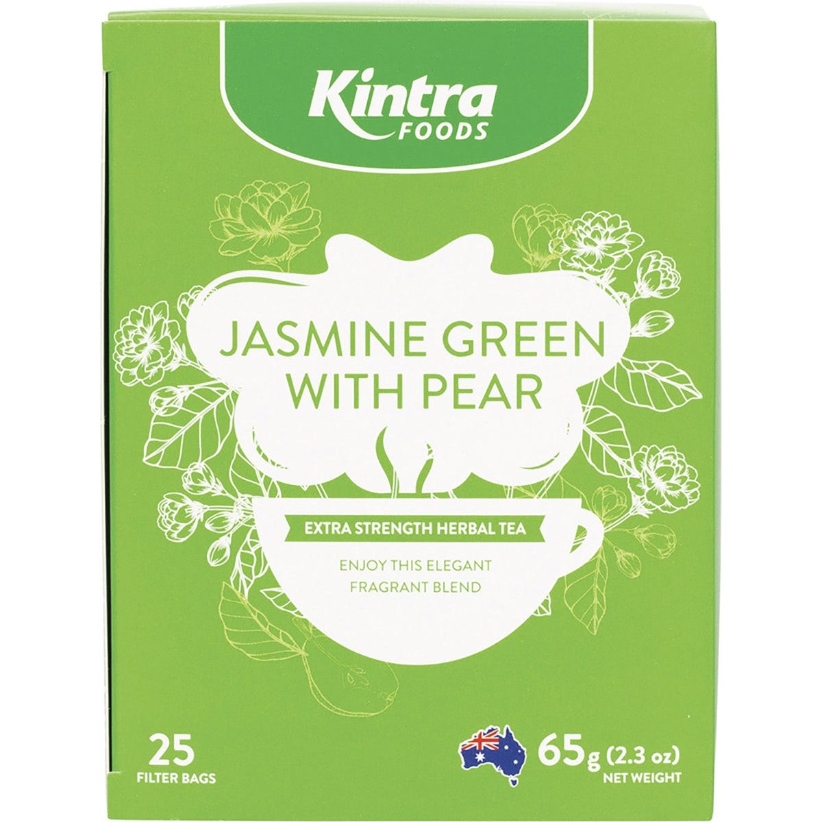 Kintra Foods- Herbal Tea Bags Jasmine Green with Pear-25pk
