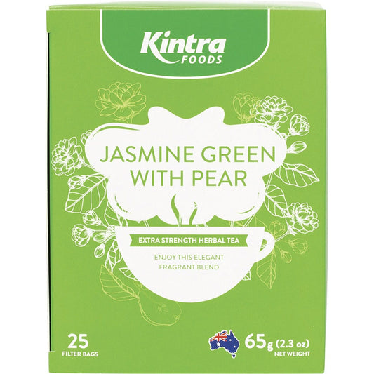 Kintra Foods- Herbal Tea Bags Jasmine Green with Pear-25pk