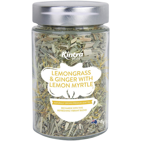 Kintra Foods- Loose Leaf Tea Lemongrass & Ginger with Lemon Myrtle-70g