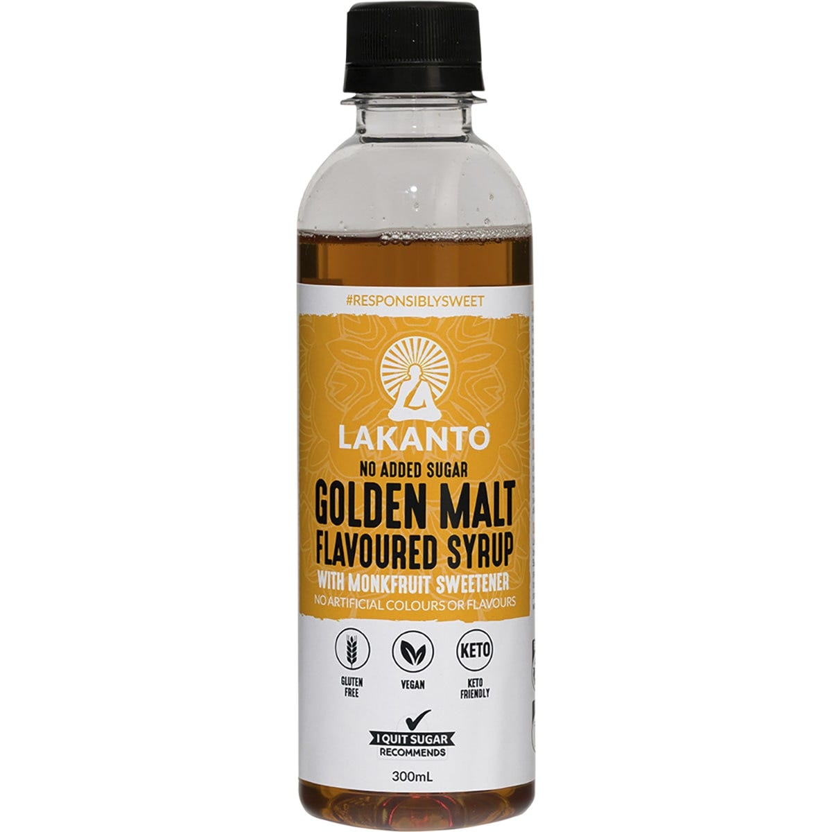 Lakanto- Golden Malt Flavoured Syrup with Monkfruit Sweetener-300ml