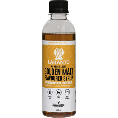 Lakanto- Golden Malt Flavoured Syrup with Monkfruit Sweetener-300ml
