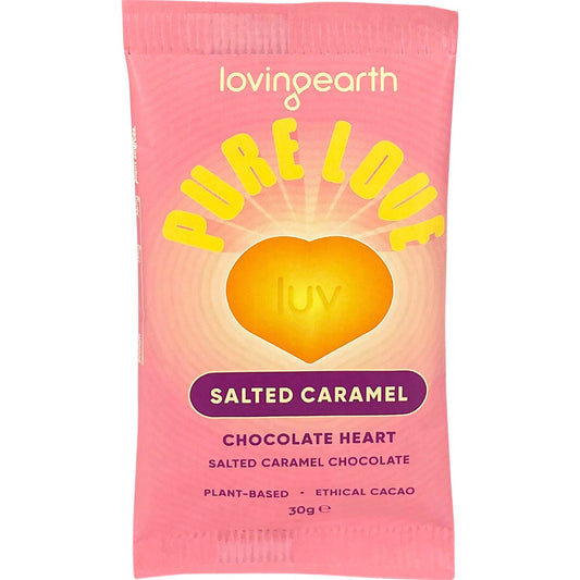 Loving Earth- Salted Caramel Chocolate Heart-16x30g