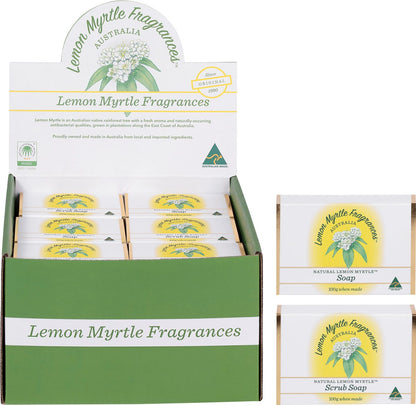 Lemon Myrtle Fragrances- Soap Mixed Plain & Exfoliant-48x100g