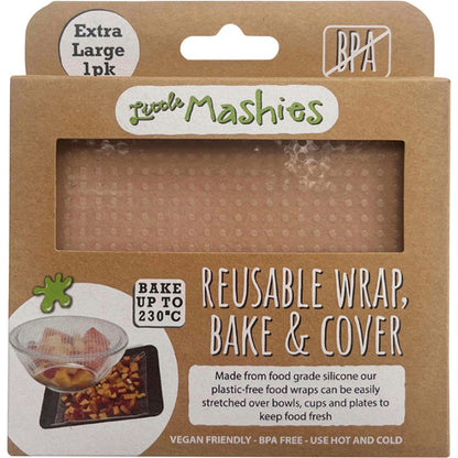 Product Details  Little Mashies- Reusable Wrap, Bake & Cover Food Wrap XL (30cm x 30cm)-