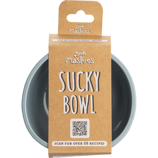 Little Mashies- Silicone Sucky Bowl Dusty Blue