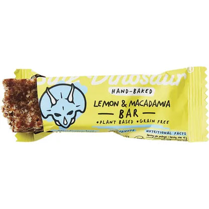 Blue Dinosaur- Lemon & Macadamia Hand-Baked Bar-12x45g
