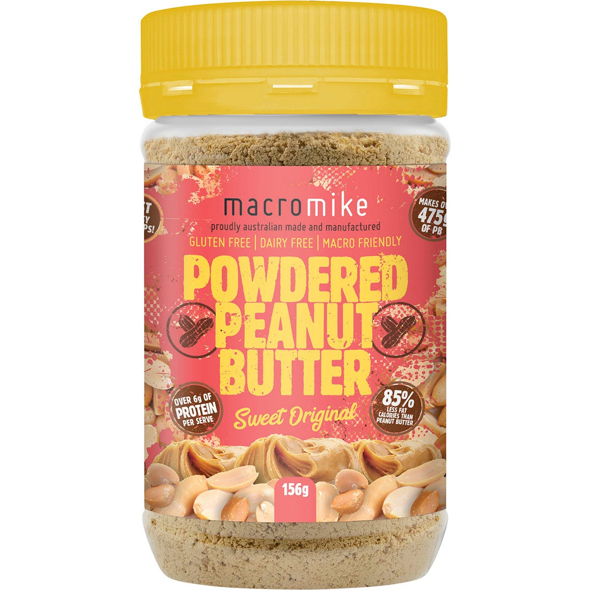 MACRO MIKE- Powdered Peanut Butter Sweet Original-156g