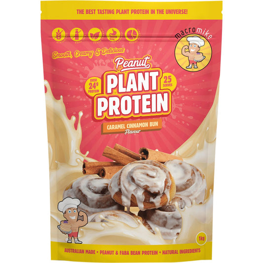MACRO MIKE- Peanut Plant Protein Caramel Cinnamon Bun-1kg