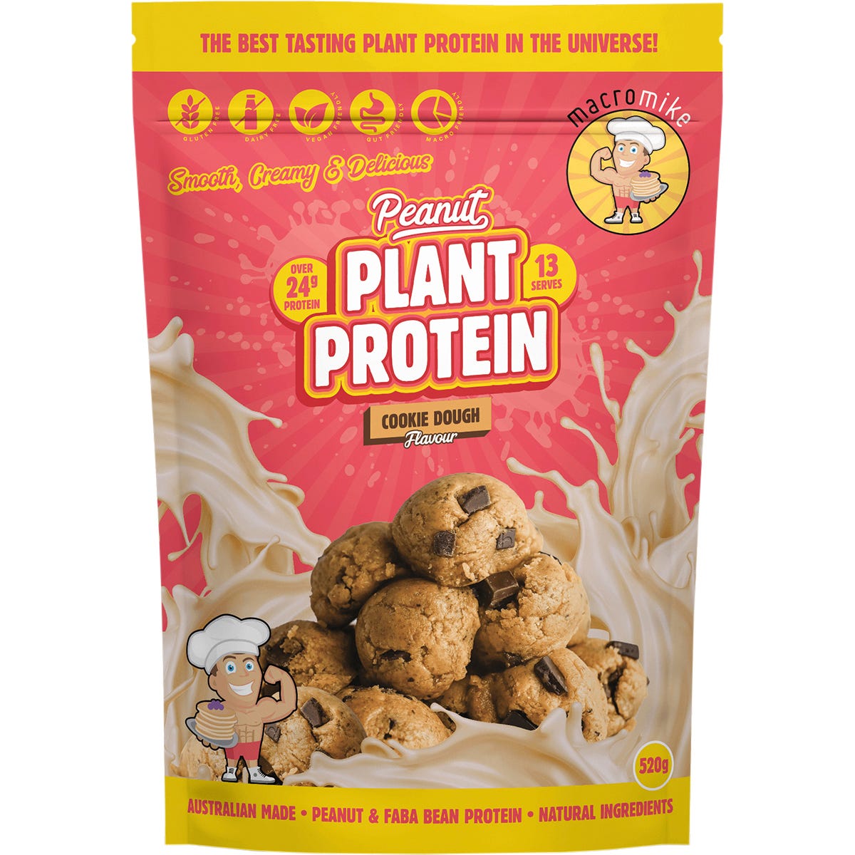 MACRO MIKE- Peanut Plant Protein Cookie Dough-520g
