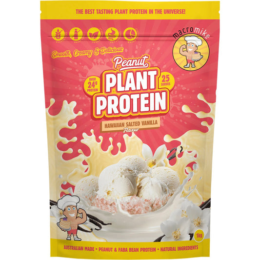 MACRO MIKE- Peanut Plant Protein Hawaiian Salted Vanilla-1kg