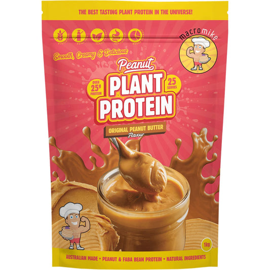 MACRO MIKE- Peanut Plant Protein Original Peanut Butter-1kg