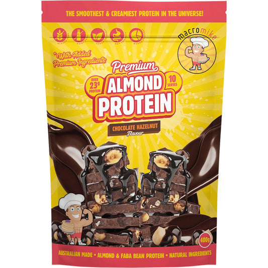 MACRO MIKE- Premium Almond Protein Chocolate Hazelnut-400g
