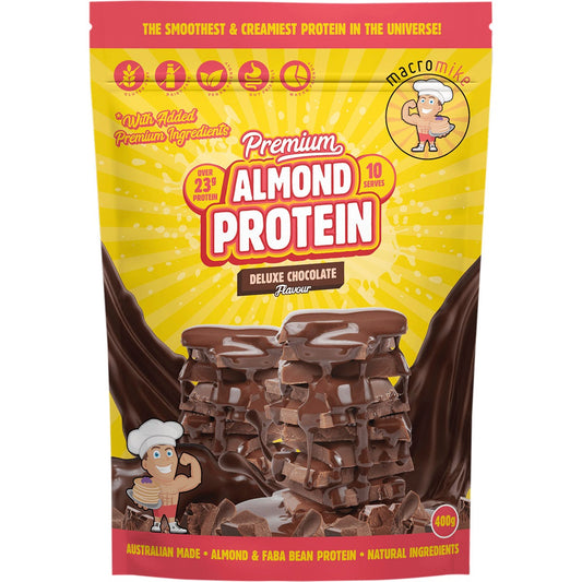 MACRO MIKE- Premium Almond Protein Deluxe Chocolate-400g