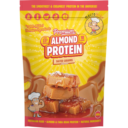 MACRO MIKE- Premium Almond Protein Salted Caramel-400g