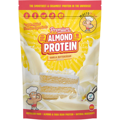 MACRO MIKE- Premium Almond Protein Vanilla Buttercream-400g