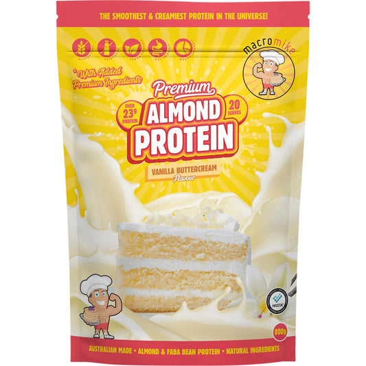 MACRO MIKE- Premium Almond Protein Vanilla Buttercream-800g