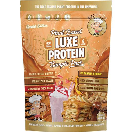 MACRO MIKE- Plant Based Luxe Protein Sample Pack-6x40g