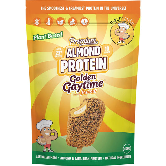 MACRO MIKE- Premium Almond Protein Golden Gaytime-400g