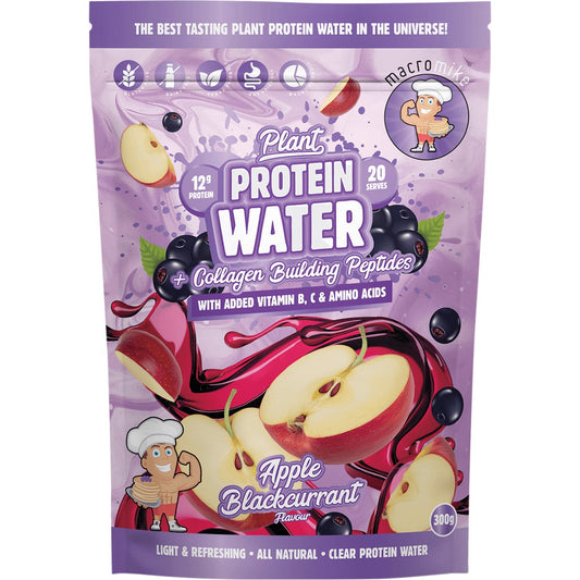 MACRO MIKE- Plant Protein Water Apple Blackcurrant-300g