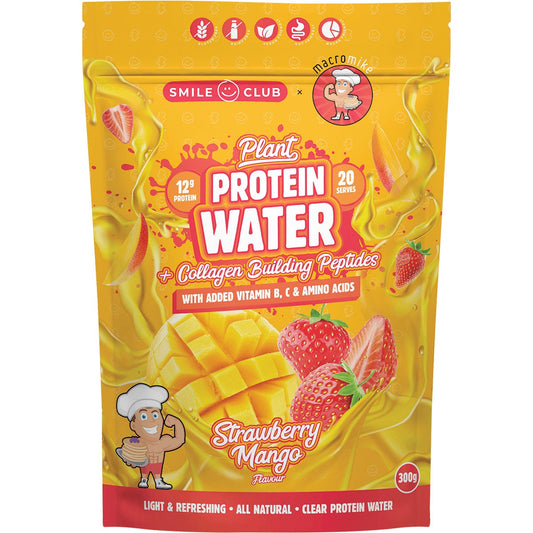 MACRO MIKE- Plant Protein Water Strawberry Mango-300g