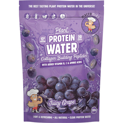 MACRO MIKE- Plant Protein Water Juicy Grape-300g