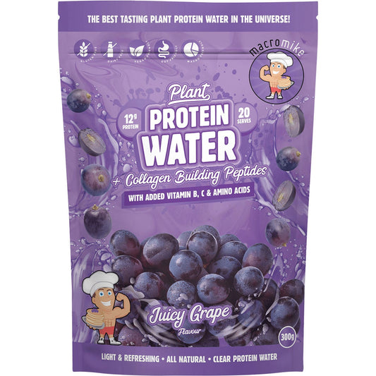 MACRO MIKE- Plant Protein Water Juicy Grape-300g