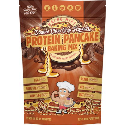MACRO MIKE- Protein Pancake Baking Mix Double Choc Chip-250g